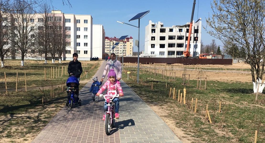 Открытие велодорожки в Чаусах