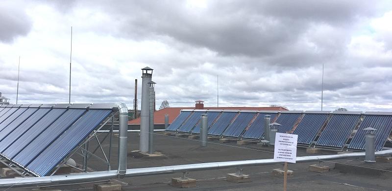 В Глубоком запустили гелиосистему и тепловой насос для городской бани